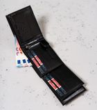 Portfel, czarny, skórzany, Peterson