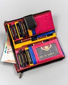 Portfel, czarny, skórzany, Peterson