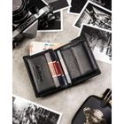 Portfel, czarny, skórzany, Peterson