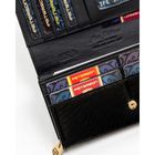 Portfel, czarny, skórzany, Peterson