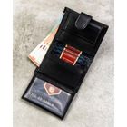 Portfel, czarny, skórzany, RFID, Peterson