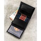 Portfel, czarny, skórzany, RFID, Peterson