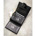 Portfel, czarny, skórzany, RFID, Rovicky