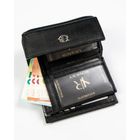 Portfel, czarny, skórzany, Rovicky