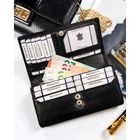 Portfel, czarny, skórzany, Rovicky