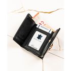 Portfel, czarny, skórzany, Rovicky