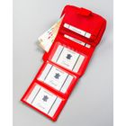 Portfel, czerwony, skóra ekologiczna, 4U Cavaldi