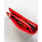 Portfel, czerwony, skóra ekologiczna, 4U Cavaldi