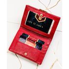 Portfel, czerwony, skóra naturalna i ekologiczna, Peterson