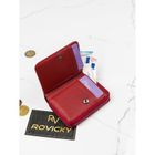 Portfel, czerwony, skórzany, Lorenti