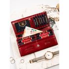 Portfel, czerwony, skórzany, Peterson