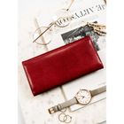 Portfel, czerwony, skórzany, Peterson