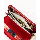 Portfel, czerwony, skórzany, Peterson