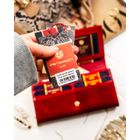 Portfel, czerwony, skórzany, Peterson