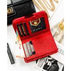 Portfel, czerwony, skórzany, Peterson