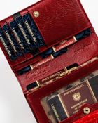 Portfel, czerwony, skórzany, RFID, Peterson