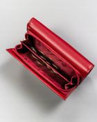 Portfel, czerwony, skórzany, RFID, Peterson