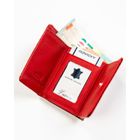 Portfel, czerwony, skórzany, RFID, Rovicky