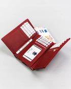 Portfel, czerwony, skórzany, Rovicky