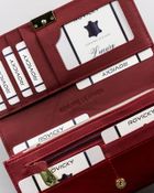 Portfel, czerwony, skórzany, Rovicky