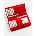 Portfel, czerwony, skórzany, Rovicky