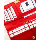 Portfel, czerwony, skórzany, Rovicky