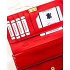 Portfel, czerwony, skórzany, Rovicky