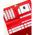 Portfel, czerwony, skórzany, Rovicky