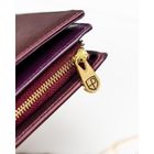 Portfel, fioletowy, skóra naturalna i ekologiczna, Peterson