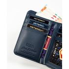 Portfel, granatowy, skóra ekologiczna, Peterson