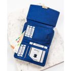 Portfel, granatowy, skóra ekologiczna, RFID, Rovicky