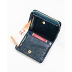 Portfel, niebieski, skóra naturalna i ekologiczna, Peterson