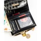 Portfel, szary, skóra ekologiczna, Peterson