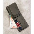 Portfel, szary, skóra ekologiczna, RFID, Peterson