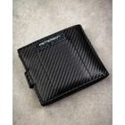 Portfel z brelokiem, czarny, skórzany, Peterson