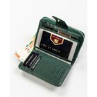 Portfel, zielony, skóra naturalna i ekologiczna, Peterson