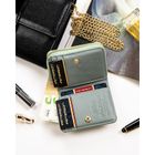 Portfel, zielony, skóra naturalna i ekologiczna, Peterson