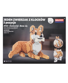 QBI, Pies Shiba, 3w1, klocki konstrukcyjne, 1079 elementów