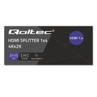 Qoltec, rozdzielacz, 4xHDMI, 4KX2K, 3.4gb/s