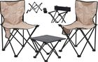 RedCliffs, zestaw turystyczny składany 3w1, stolik i 2 krzesła, beżowy