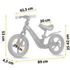 Ricokids, Funnu, rowerek biegowy dla dzieci, czarny