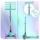 Ricokids, Glow, hulajnoga 3-kołowa, balansowa, świecąca w ciemności, turkusowa