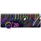 Ricokids, Leddi, hulajnoga 3-kołowa, balansowa, LED, czarna