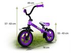 Ricokids, rowerek biegowy, stalowa rama, 10 cali, fioletowy