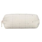 Rovicky, kosmetyczka, tkanina syntetyczna, cekinowa, beżowa