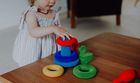 Rubbabu, układanka edukacyjno-sensoryczna, piramida z piłką