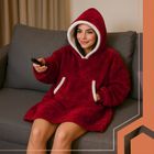 Ruhhy, bluza XXL, koc, czerwony, 26145