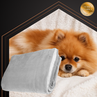 Ruhhy, koc dwustronny, jasnoszary, 150-200 cm