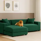 Ruhhy, pokrowiec na kanapę, ciemna zieleń, 190-230 cm