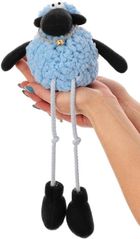 Saska Garden, dekoracja wiosenna, baranek siedzący, niebieski, 10+25 cm